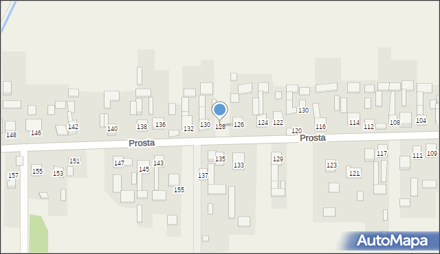 Węgrzynów, Prosta, 128, mapa Węgrzynów