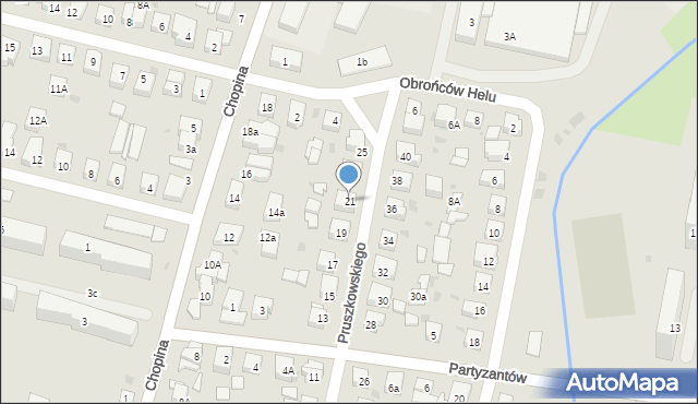 Wejherowo, Pruszkowskiego Kazimierza, płk., 21, mapa Wejherowo