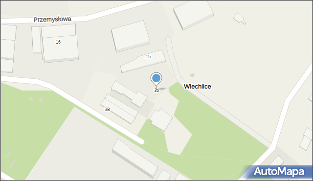 Wiechlice, Przemysłowa, 3b, mapa Wiechlice