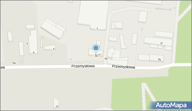 Wieleń, Przemysłowa, 3a, mapa Wieleń