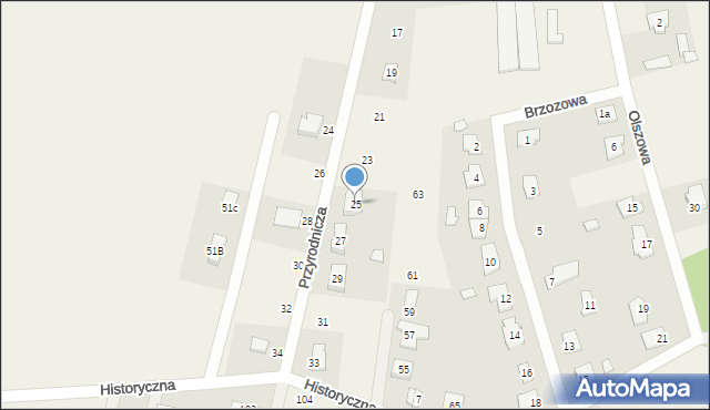 Wielgolas Duchnowski, Przyrodnicza, 25, mapa Wielgolas Duchnowski
