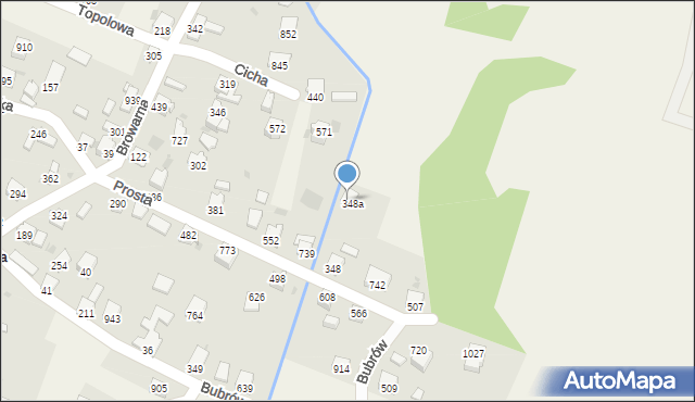 Wieprz, Prosta, 720, mapa Wieprz