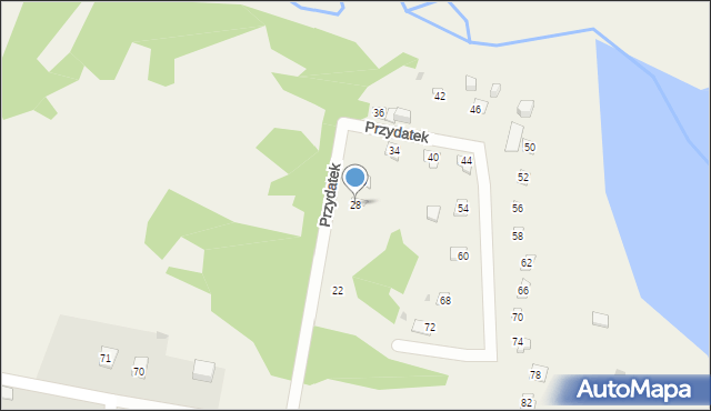 Wierzbica, Przydatek, 28, mapa Wierzbica