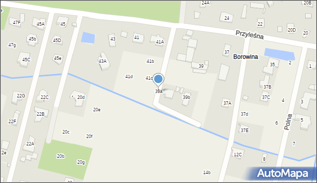 Wilcza Góra, Przyleśna, 39a, mapa Wilcza Góra