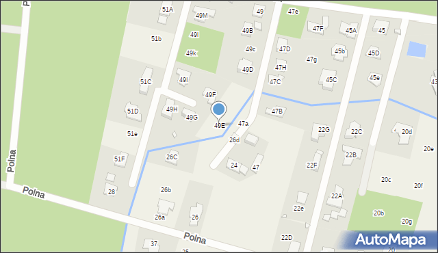 Wilcza Góra, Przyleśna, 49E, mapa Wilcza Góra