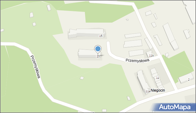 Wilkasy, Przemysłowa, 13, mapa Wilkasy