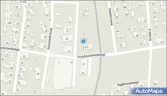 Władysławowo, Przybyszewskiego Stanisława, 4, mapa Władysławowo