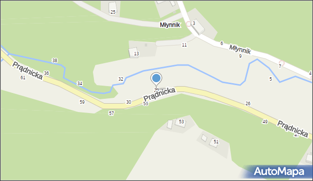 Wola Kalinowska, Prądnicka, 28, mapa Wola Kalinowska