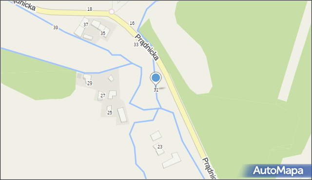 Wola Kalinowska, Prądnicka, 31, mapa Wola Kalinowska