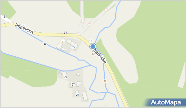 Wola Kalinowska, Prądnicka, 33, mapa Wola Kalinowska