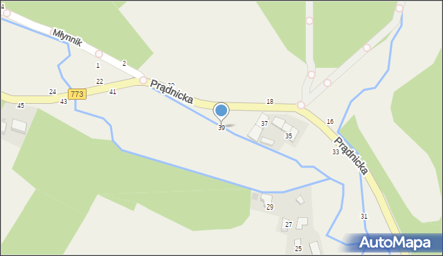 Wola Kalinowska, Prądnicka, 39, mapa Wola Kalinowska