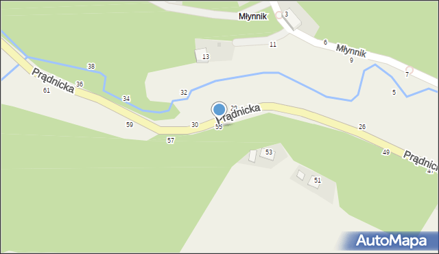 Wola Kalinowska, Prądnicka, 55, mapa Wola Kalinowska