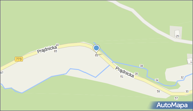 Wola Kalinowska, Prądnicka, 63, mapa Wola Kalinowska