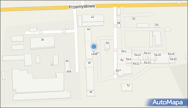 Wola Rębkowska, Przemysłowa, 141e, mapa Wola Rębkowska