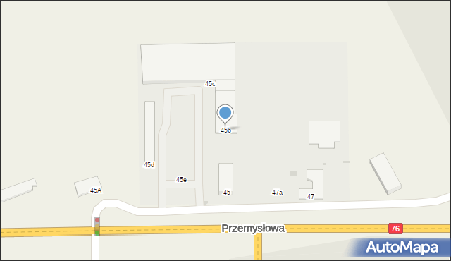 Wola Rębkowska, Przemysłowa, 45b, mapa Wola Rębkowska