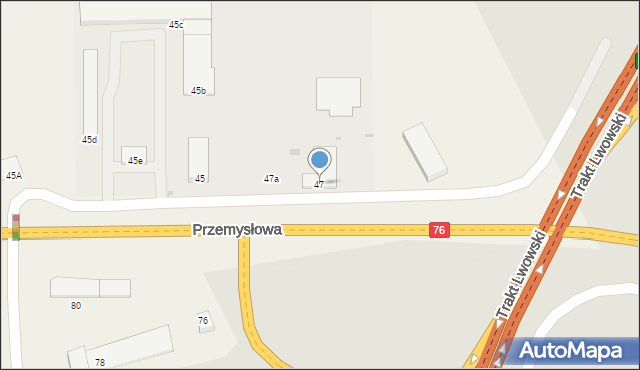 Wola Rębkowska, Przemysłowa, 47, mapa Wola Rębkowska