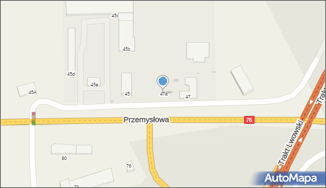 Wola Rębkowska, Przemysłowa, 47a, mapa Wola Rębkowska