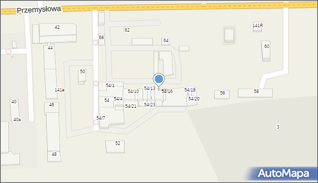 Wola Rębkowska, Przemysłowa, 54/15, mapa Wola Rębkowska