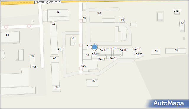 Wola Rębkowska, Przemysłowa, 54/4, mapa Wola Rębkowska