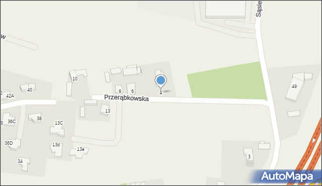 Wolica, Przerąbkowska, 4, mapa Wolica