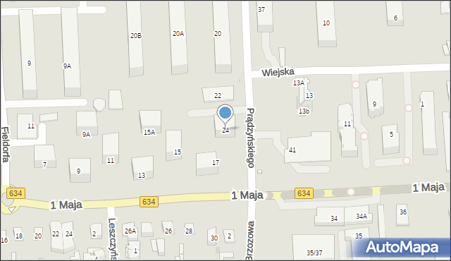 Wołomin, Prądzyńskiego Ignacego, gen., 24, mapa Wołomin