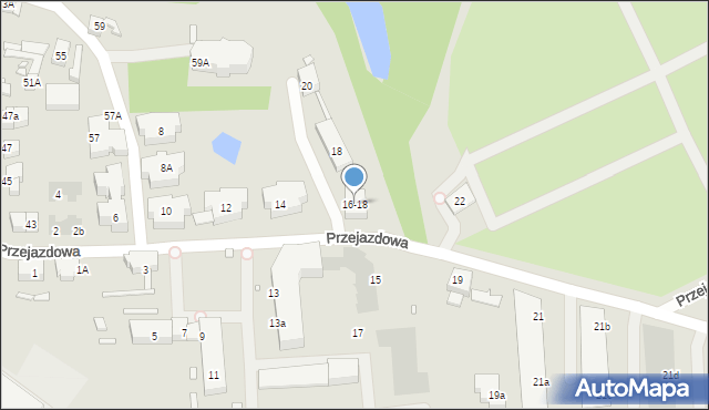 Wrocław, Przejazdowa, 16-18, mapa Wrocławia