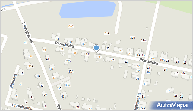 Wrocław, Przesiecka, 32, mapa Wrocławia