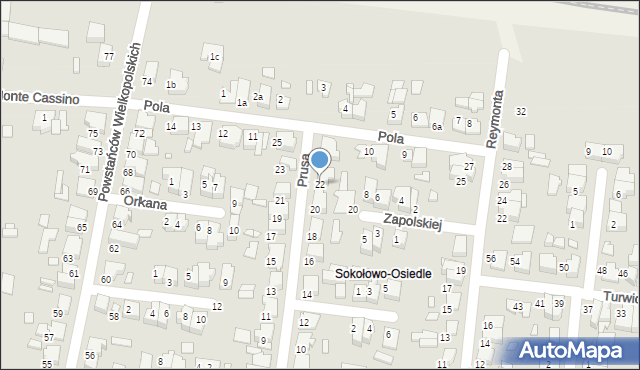 Września, Prusa, 22, mapa Wrześni