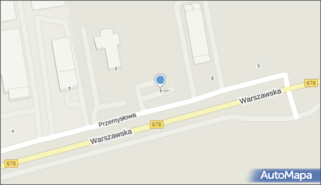 Wysokie Mazowieckie, Przemysłowa, 7, mapa Wysokie Mazowieckie