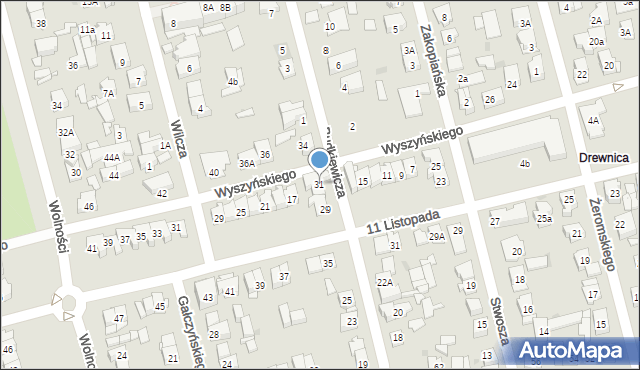 Ząbki, Przerwy-Tetmajera Kazimierza, 31, mapa Ząbki