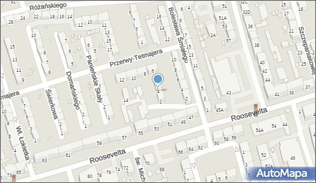 Zabrze, Przerwy-Tetmajera Kazimierza, 4, mapa Zabrza