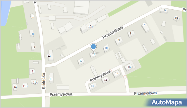 Zagnańsk, Przemysłowa, 11, mapa Zagnańsk