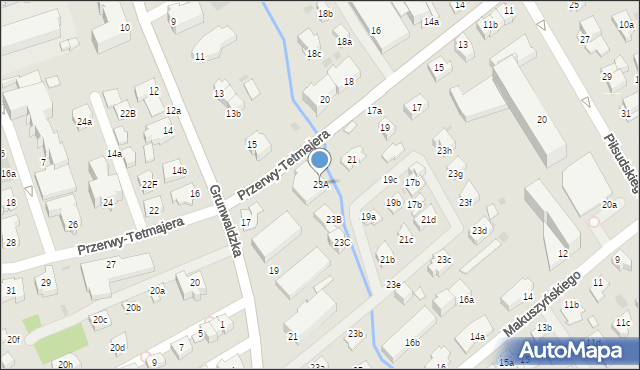 Zakopane, Przerwy-Tetmajera Kazimierza, 23A, mapa Zakopanego