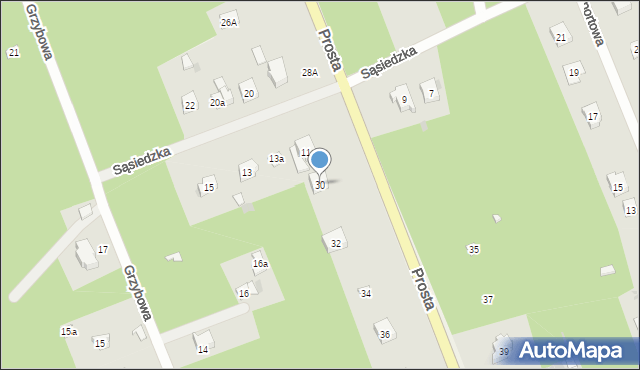 Żarki-Letnisko, Prosta, 30, mapa Żarki-Letnisko