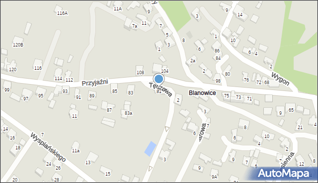 Zawiercie, Przyjaźni, 81, mapa Zawiercie