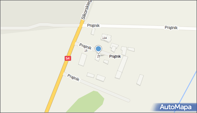 Zawierz, Prątnik, 15, mapa Zawierz