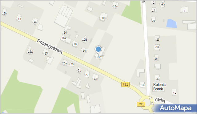 Zawodzie, Przemysłowa, 13A, mapa Zawodzie