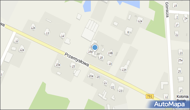 Zawodzie, Przemysłowa, 17, mapa Zawodzie