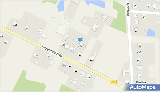 Zawodzie, Przemysłowa, 19B, mapa Zawodzie