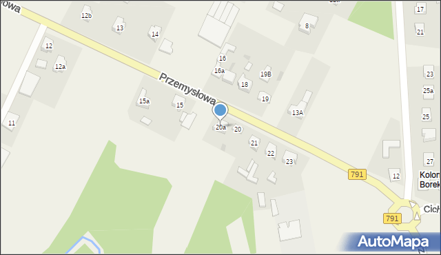 Zawodzie, Przemysłowa, 20a, mapa Zawodzie