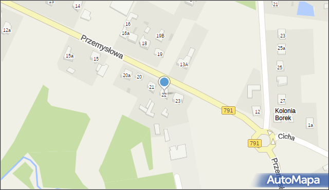 Zawodzie, Przemysłowa, 22, mapa Zawodzie