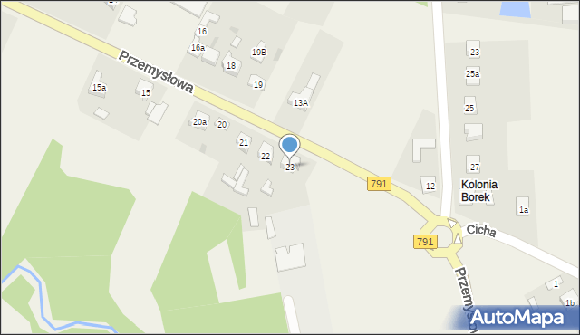 Zawodzie, Przemysłowa, 23, mapa Zawodzie