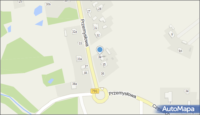 Zawodzie, Przemysłowa, 34, mapa Zawodzie