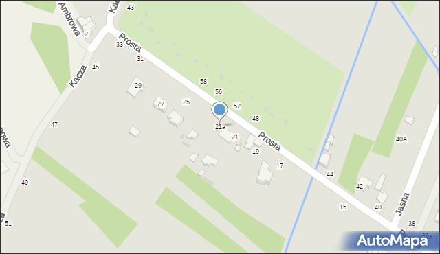 Zduńska Wola, Prosta, 21a, mapa Zduńska Wola