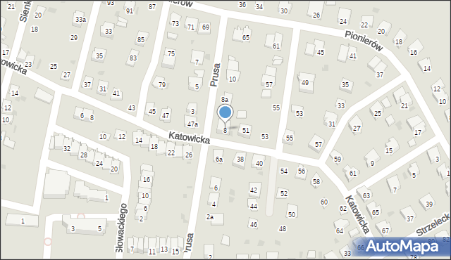 Zdzieszowice, Prusa, 8, mapa Zdzieszowice