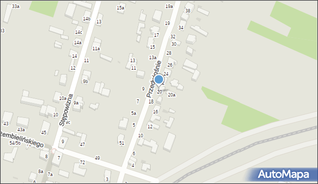 Zgierz, Przedwiośnie, 20, mapa Zgierz