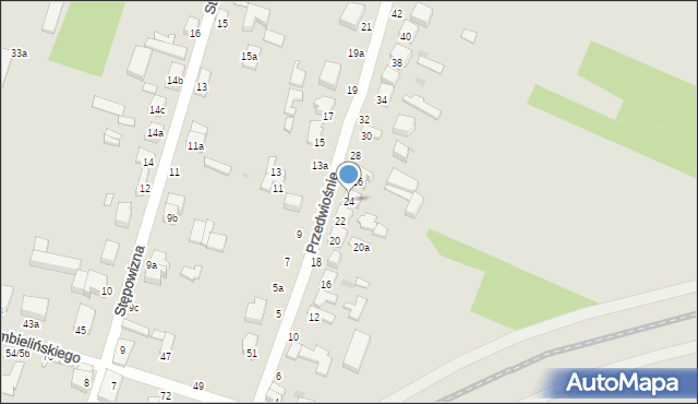 Zgierz, Przedwiośnie, 24, mapa Zgierz