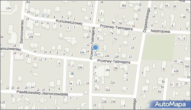 Zgierz, Przerwy-Tetmajera Kazimierza, 13, mapa Zgierz