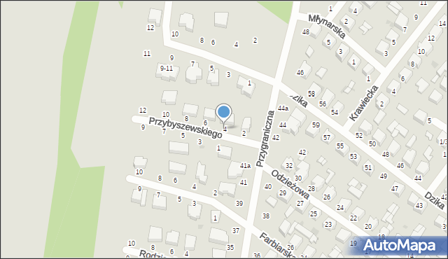 Zgierz, Przybyszewskiego Stanisława, 4, mapa Zgierz