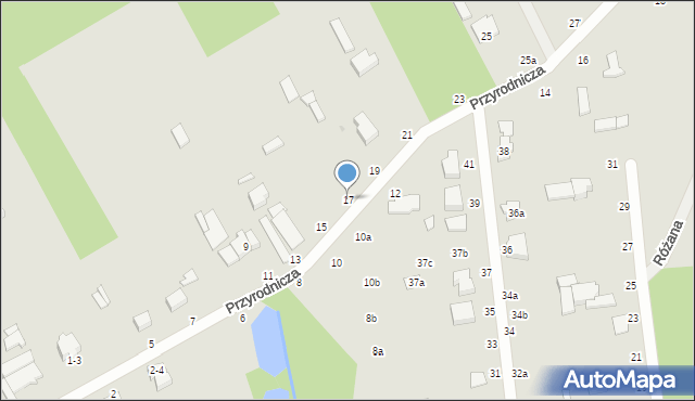 Zgierz, Przyrodnicza, 17, mapa Zgierz